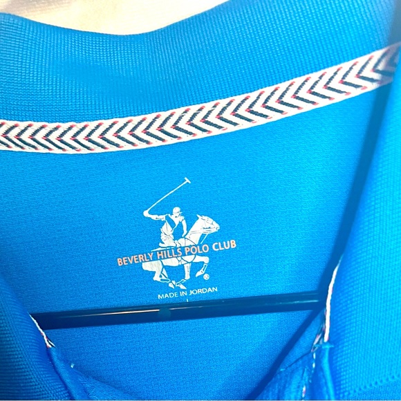 Beverly Hills Polo Club Men’s Astro Blue Short Sleeve Shirt Brand New With Tags - Picture 7 of 7
